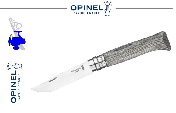 Opinel Taschenmesser No 08 Birke-Grau in Geschenkbox