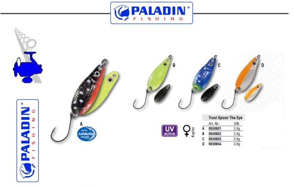 Paladin Trout Spoon XVIII - The Eye - 3,5g versch. Dekore