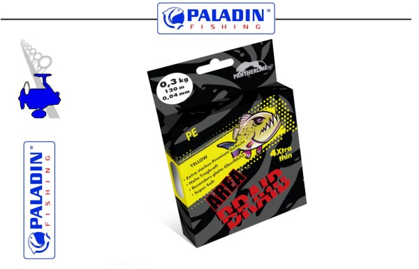 Paladin Pantherline Area Braid - rundgeflochten 120m - Dark Grey - 0,04 oder 0,06mm