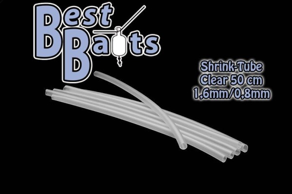 Best Baits Shrinktube Schrumpfschlauch Clear 1,6 - 0,8mm 50cm