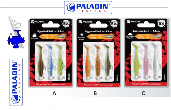 Paladin Jiggyshad Set S 5,5cm - 2,0g/3,0g/5,0g #4
