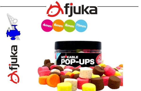 Fjuka Pop-Ups Mixed Colors - 4mm, 6mm, 8mm oder 11mm - Inh.30g