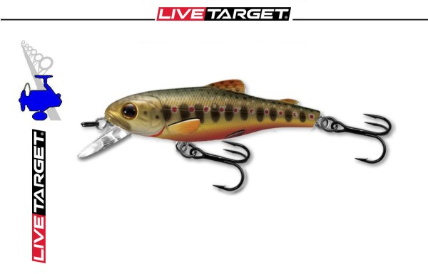 Live Target Trout Frey - Jerkbait - BrookTrout - 2 3/4" - 7cm - 5/16oz - 9g - Slow Sink
