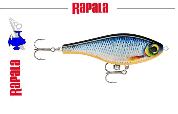 RaPaLa Super Shadow Rap Jerkbait - Side to Side Swimming Action - 11cm 41gr -TT variable - Blue Ghos