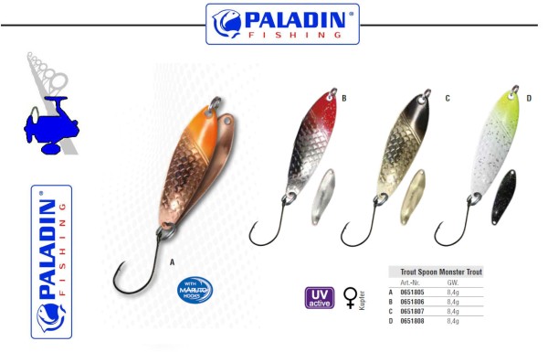 Paladin Spoon Monster Trout 8,4g vers. Farben