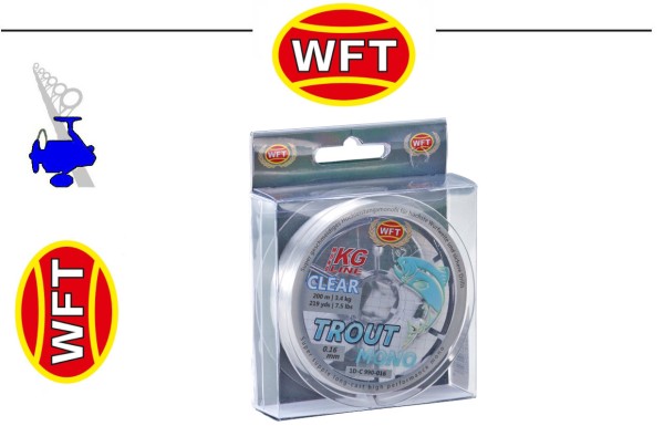 WFT Mono KG Line Trout Clear 200m - 0,20mm