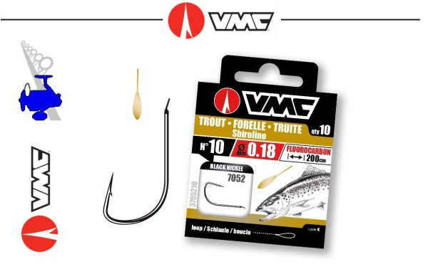 VMC 7052 Sbirolino Fluorocarbon 200cm Inh. 10st