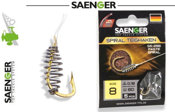 Sänger Carbon Stahl Haken - Spiral Teighaken GS-286 - 60cm
