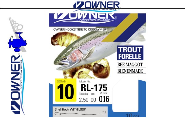 Owner Forelle/Bienenmade Silber 50172 150cm