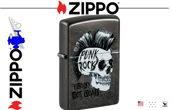 ZIPPO Punk Rock Skull