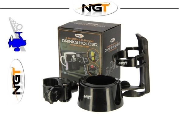 NGT Drink Holder - 3 in 1 Getränkehalter inklusive Adapter