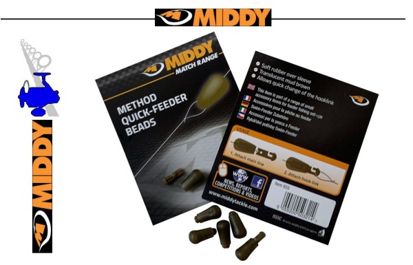 MIDDY Method Feeder Quick-Beads - Connector - Inh.6st