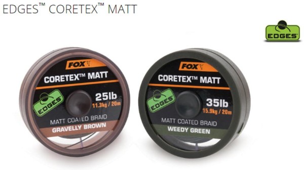 FOX Edges Coretex Matt -20lb - 20m versch. Farben -