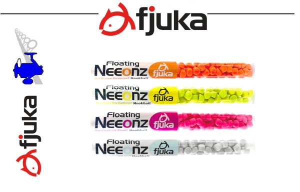 FJUKA Baits Neeonz Hookbaits Floating - 4er Set - je Farbe ein Tube