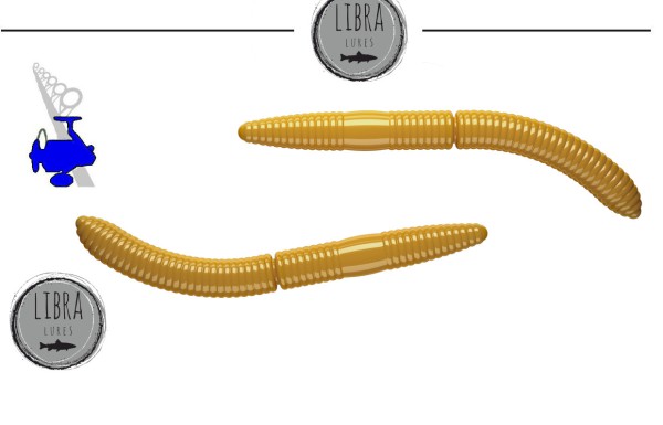 Libra Lures Fatty D´Worm 65mm - Chese/Käse - versch. Farben