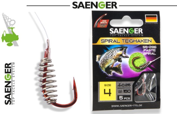 Sänger Carbon Stahl Haken - Spiral Teighaken SR-286 - 150cm