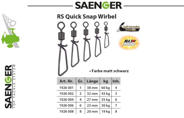 Sänger MAX Power Camou RS Quicksnap Wirbel - vers. Gr.