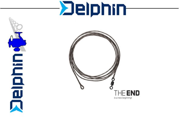 Delphin THE END Leadcore + Swivel 100cm - 45lbs