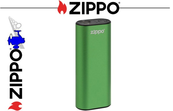 ZIPPO HeatBank® 6 Rechargeable Hand Warmer - Elektr. Handwärmer + Powerbank - Grün