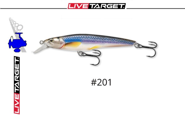 Live Target Rainbow Smelt Shallow Dive - Jerkbait - 91mm - 9g