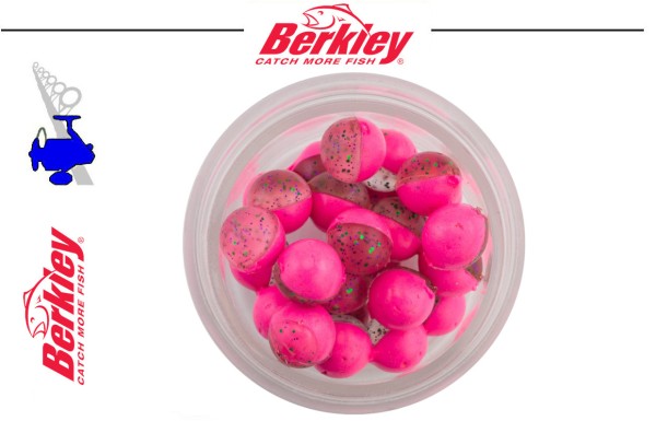 Berkley PowerBait® Power® Clear Eggs Floating - Pink - Garlic