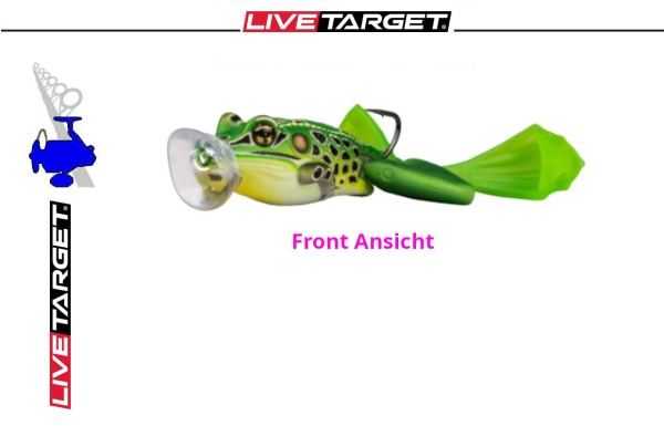 Live Target Ultimate Frog - Popper - 50mm 21g - Green Yellow