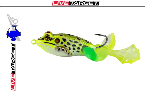 Live Target Ultimate Frog - Original Stride- 50mm - 21g #512 Floro Green / Yellow