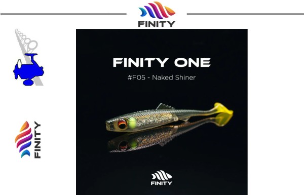FINITY ONE - #05 Naked Shiner - 9,5cm - 6,6g - Squid Scend - UV Aktiv