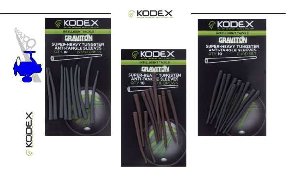 KODEX Graviton Super-Heavy Tungsten Anti-Tangle Sleeves - vers. Farben - Inh. 10st