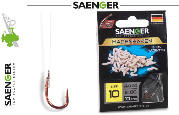Sänger Carbon Stahl Haken - Madenhaken R-25 - 80cm