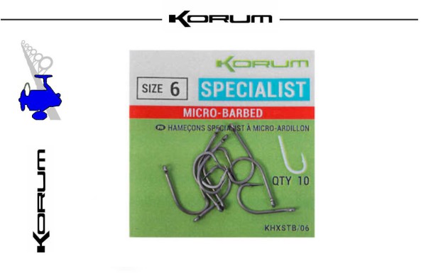 Korum XPERT Specialist - mit Öhr - Micro Barbed