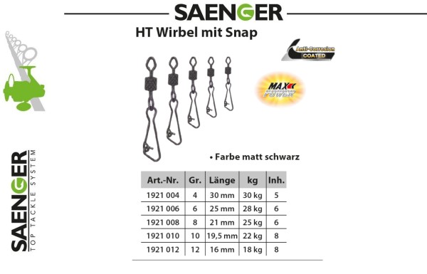 Sänger MAX Power Camou HT Wirbel mit Snap - vers. Gr.