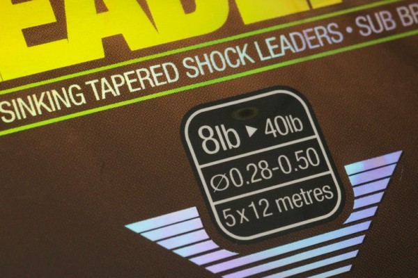 Korda Subline Tapered Leaders - versch. Stärken