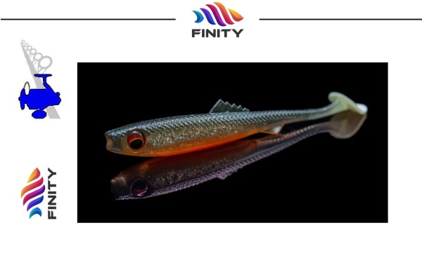 FINITY ONE - #09 Shiny Hot Olive - 9,5cm - 6,6g - Squid Scend - UV Aktiv