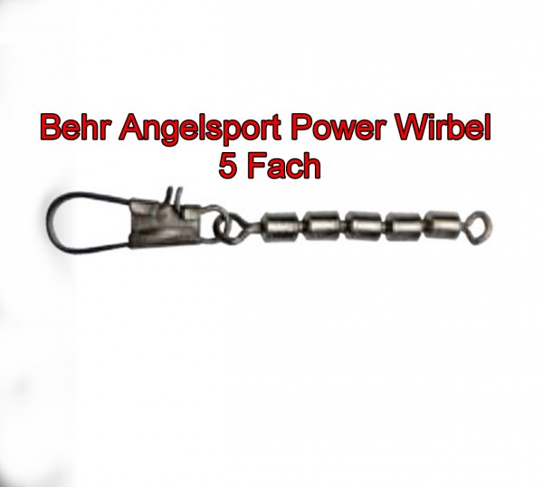 Behr Fünffach Wirbel mit Sicherheits Karabiner versch. Gr.