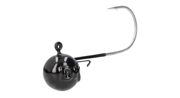 DEKA Round-Jig PTFE - BLACK - Jigkopf # 2/0 vers. Gewichte