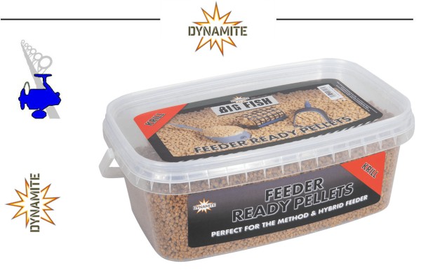 Dynamite Baits Big Fish - Feeder Ready Pellets - Krill - 2ltr - 1,2kg