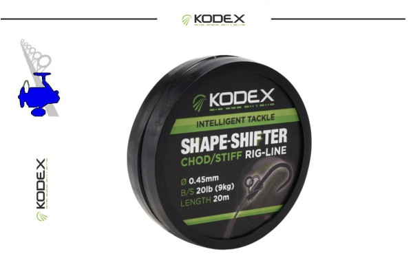 KODEX Shape-Shifter Chod/Stiff Rig-Line 0,40mm oder 0,45mm (20m Spule)