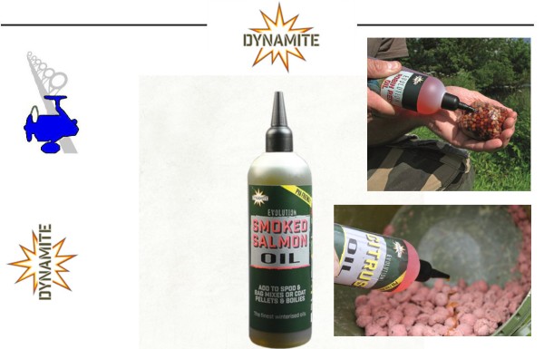 Dynamite Baits Evolution Smoked Salmon Oil 300ml - PVA Friendly