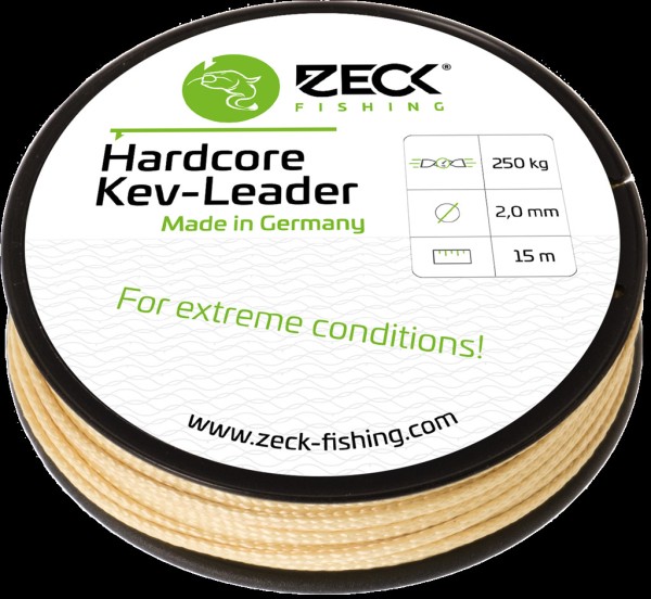 Zeck Fishing Hardcore KEV - LEADER - TK 250kg DM2,0mm L15m