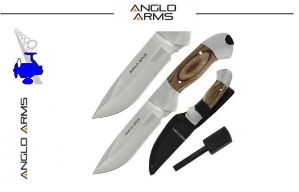 Anglo Arms Einhandmesser Pakkawood mit Feuerstarter