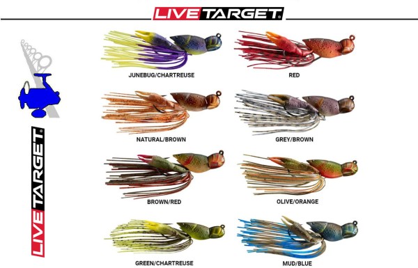 Live Targer Crawfish - Hoolw Body Jig - 50mm -21g