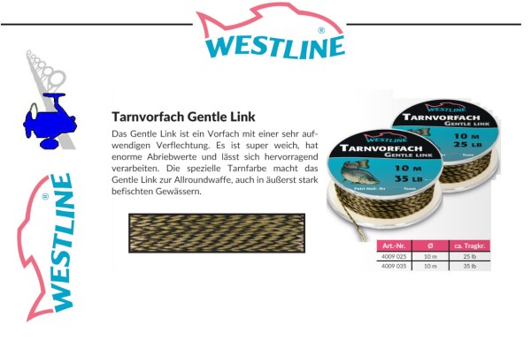 Westline Karpfenvorfach - Tarn Vorfach Gentle Link - 10m