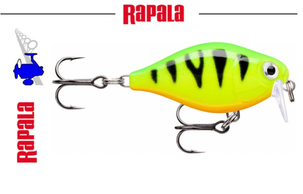 RaPaLa X-Light Series - Crank 03 Shallow Runner - Fire Tiger - TT 0,9-1,2m - GW 4g - L 3,5cm
