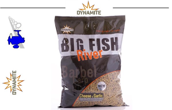 Dynamite Pellets Big Fish River - Feed Pellets - Cheese & Garlic - 1,8kg