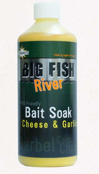 Dynamite Baits Big Fish River - Bait Soak - Cheese & Garlic 500ml