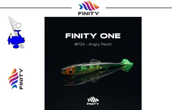 FINITY ONE - #04 Angry Perch - 9,5cm - 6,6g - Squid Scend - UV Aktiv