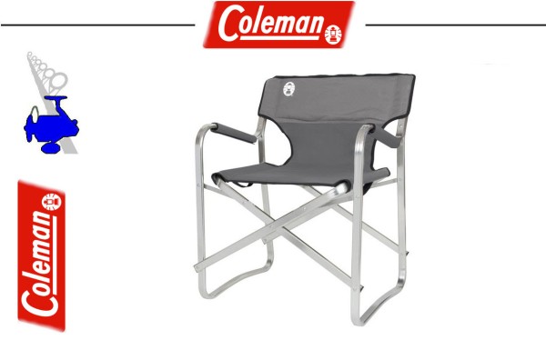 Coleman Deck Chair grey - Regiestuhl