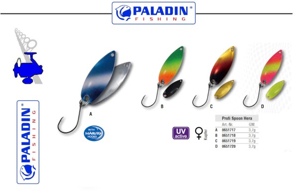 Paladin Profi Spoon - HERA - 3,7g versch. Farben