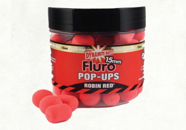 Dynamite Baits Fluoro Pop Ups und Dumbells + Booster Robin Red 15mm - 74g